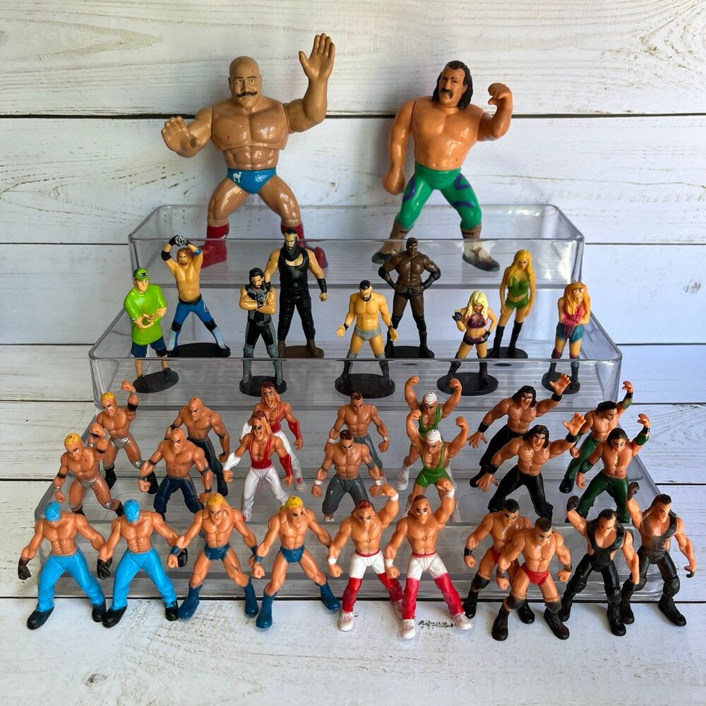 Vintage WWE Wrestlers Action Figures Set of 34